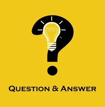 Bulb and question mark. Stock Illustration