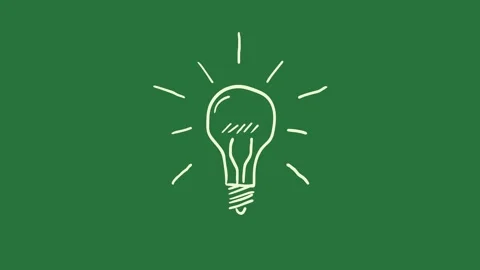 Bulb Animated Motion Graphic Overlay Stock Footage 338016111