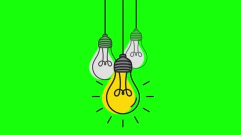 Bulb animation (green screen) Stock Footage 274306512