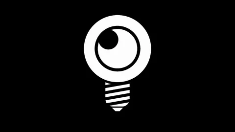 Bulb animation transition masks. white and black color. graphic shapes overla Stock Footage 124325752