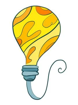 Bulb Art Illustrazione stock