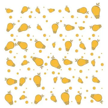 Bulb background pattern 스톡 일러스트