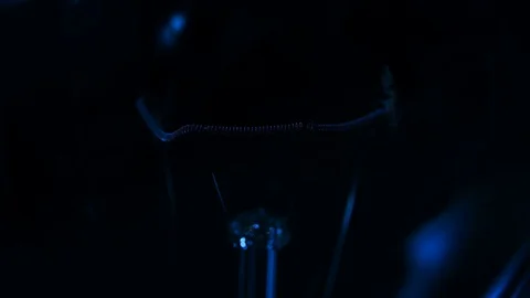 Bulb blinks close up lights Stock Footage 120685867