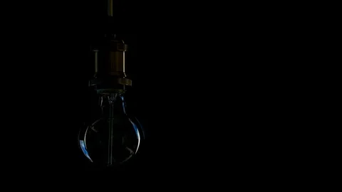 Bulb blinks close up lights Stock Footage 123827305