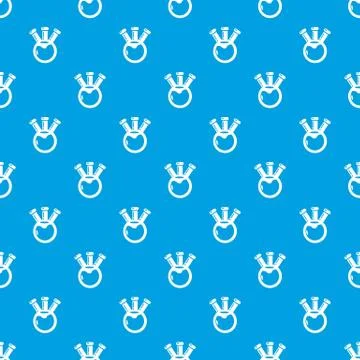 Bulb chemistry science pattern seamless blue Stock Illustration