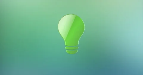 Bulb Color  3d Icon Stock Footage 67202378