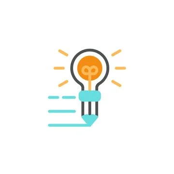 Bulb Creative Idea: Creative and Innovative Idea Solutions for Your Business Stock Illustration
