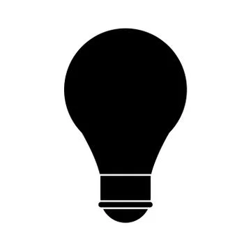 Bulb creative idea school pictogram Illustrazione stock