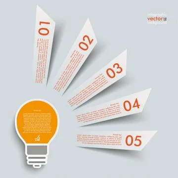 Bulb cutting banners Stock Illustration