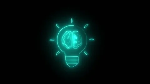 Bulb cyan Video stock 331502983