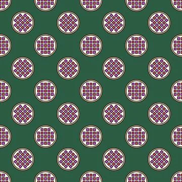 Bulb Diodes on Grow Light vector Phytolamp round colored seamless pattern Illustrazione stock