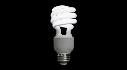 Bulb Flicker Zoom Out with Alpha Stock Footage 8970356