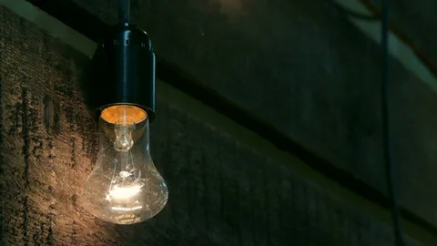 Bulb flickers Stock Footage 82157394