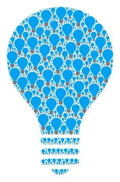 Bulb Fractal Composition of Itself Items Stock Illustration