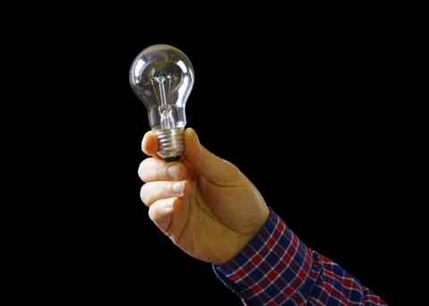 Bulb glowing idea Stock Photos