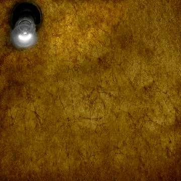 Bulb on grunge wall Foto stock