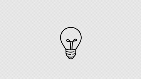 Bulb icon animation 库存影片 332589331