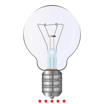 Bulb icon . Different color . Illustrazione stock