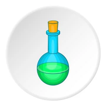 Bulb icon, flat style Stock Illustration