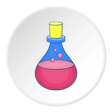 Bulb icon, flat style Stock Illustration