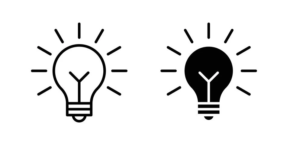 Bulb icon graphic design. web icons vectors Stock Illustration