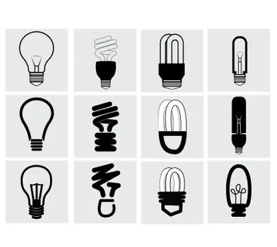 Bulb icon Stock Illustration