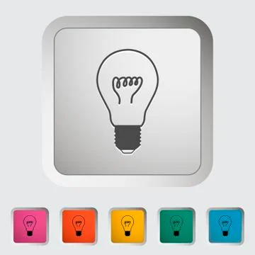 Bulb icon. Stock Illustration