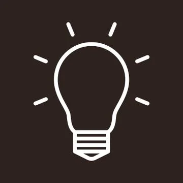 Bulb icon Stock Illustration