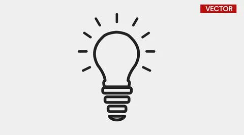 Bulb Icon. Stock Illustration