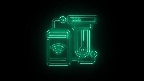Bulb Icon Isolated on Black Background Idea Light Symbol Design 库存影片 331351736