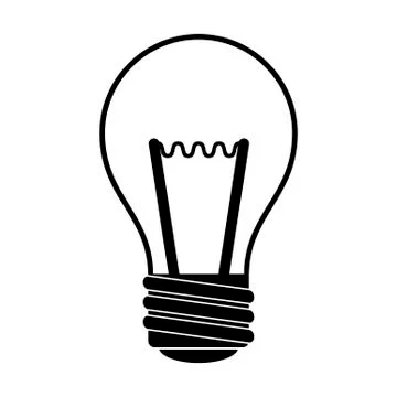 Bulb icon isolated on white background. Vector illustration Stock-Illustration