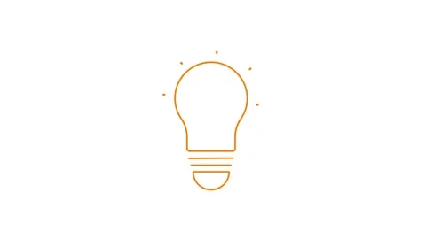 Bulb Icon of nice animation Video stock 303697368