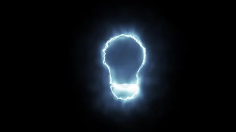 Bulb Icon of nice animation Video stock 303697369