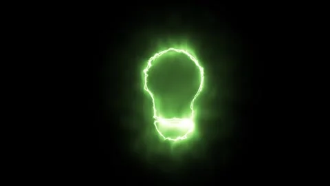 Bulb Icon of nice animation Video stock 303697425