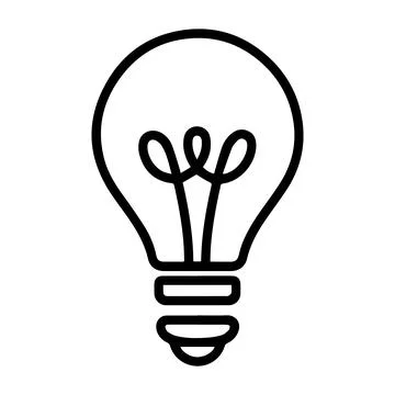 Bulb icon premium vector design. Stock Illustration
