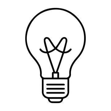 Bulb icon premium vector design. Stock Illustration