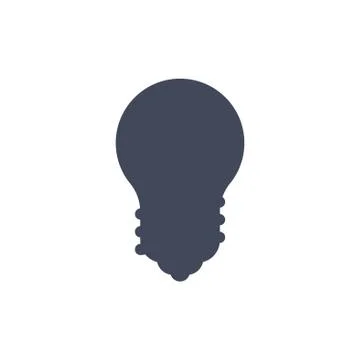 Bulb Icon Vector flat design style Stock Illustration