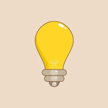 Bulb icon vector. flat design illustration Stock Illustration
