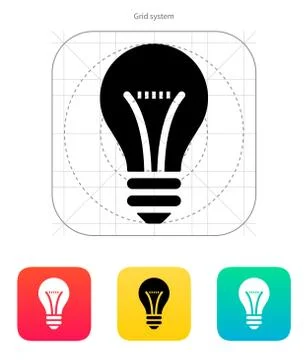 Bulb icon. Vector illustration Stock Illustration
