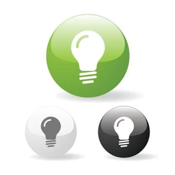 Bulb icon web Stock Illustration