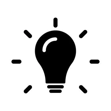 Bulb icon on white background. Vector illustration. Stock Illustration