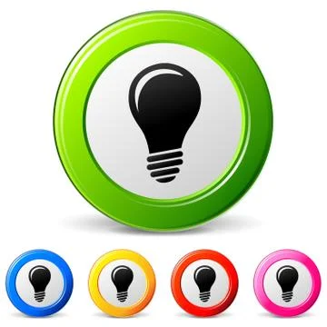 Bulb icons Stock Illustration