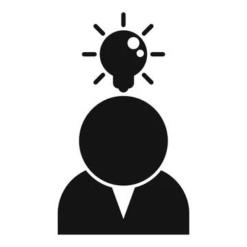Bulb idea brainstorm icon simple vector. Customer review イラスト素材