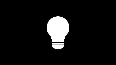 Bulb idea icon Stock Footage 284495895