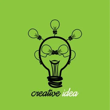 Bulb idea Stock Illustration