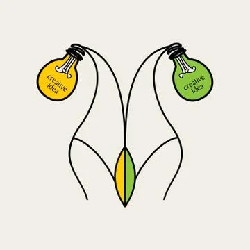 Bulb idea Stock Illustration