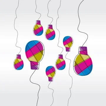 Bulb idea Stock Illustration