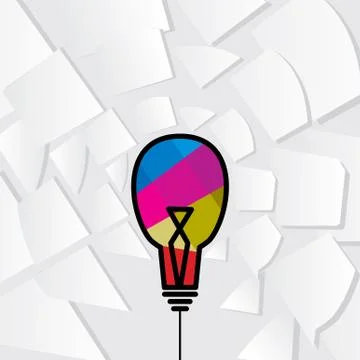 Bulb idea Stock Illustration