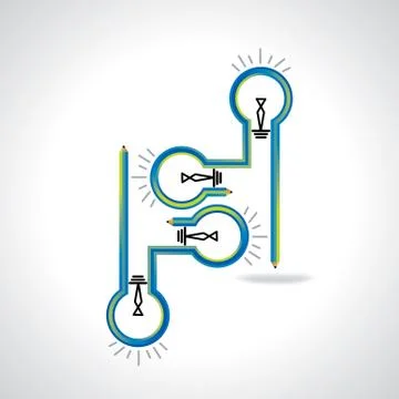 Bulb idea Stock Illustration