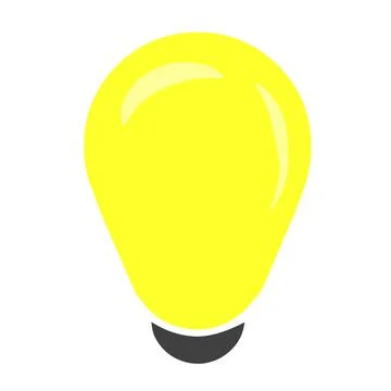 Bulb idea light future electricity Stock Illustration
